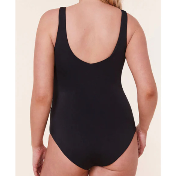 NWT Andie Women's The Bonita One Piece Smooth Eco-Nylon Swimsuit Black Size S - Picture 13 of 15